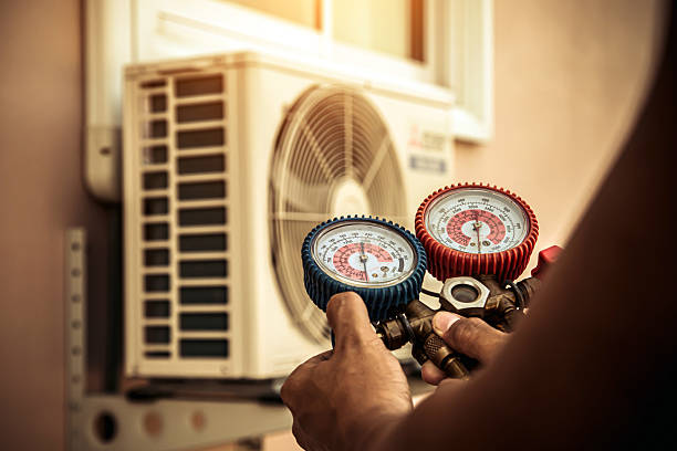 Professional Hvac technician working in Sloan, NY